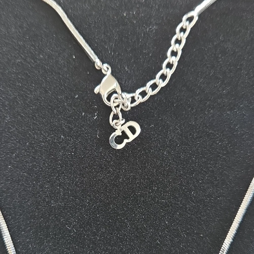 Christian Dior Enamel Oblique Trotter Necklace - Picture 4 of 9